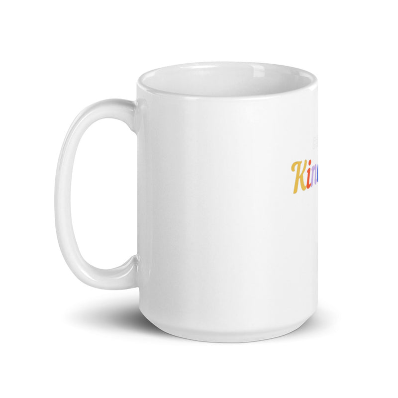 White glossy mug