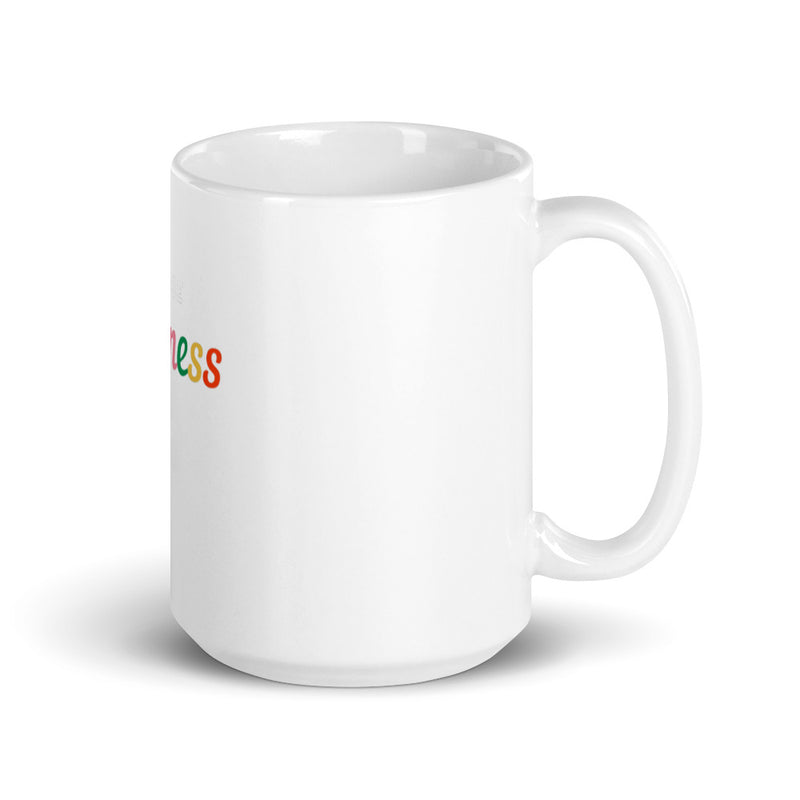 White glossy mug